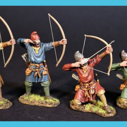 SX-67D Set de 4 archers saxons.